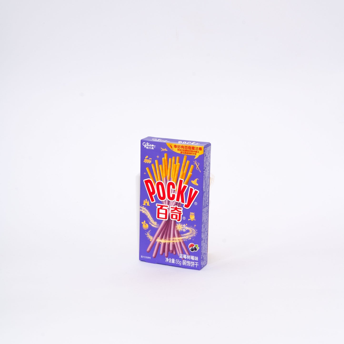 Glico Pocky Mirtilli e Lamponi Snack Dolce 55g
